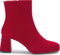 Stiefeletten|Horsch Schuhe Stiefelette in Übergrößen Rot