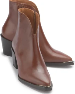 Stiefeletten|Horsch Schuhe Stiefelette in Übergrößen Braun