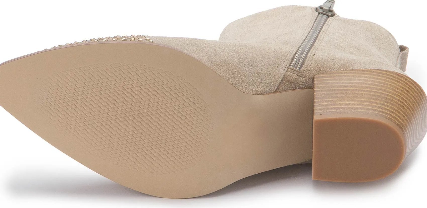 Stiefeletten|Horsch Schuhe Stiefelette in Übergrößen Beige