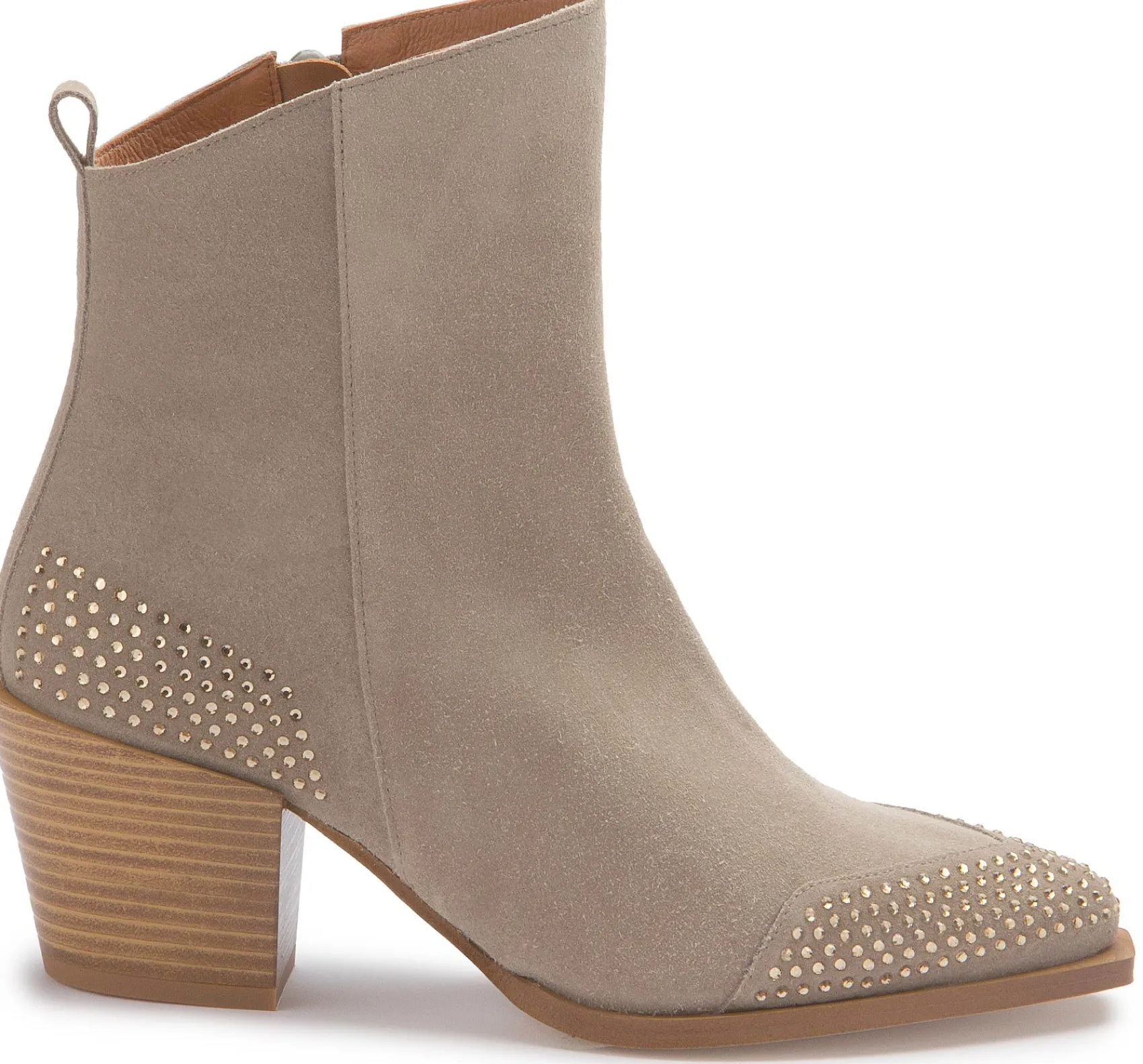 Stiefeletten|Horsch Schuhe Stiefelette in Übergrößen Beige