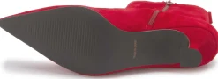 Stiefeletten|Horsch Schuhe Stiefelette in Übergrößen Rot