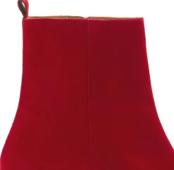 Stiefeletten|Horsch Schuhe Stiefelette in Übergrößen Rot