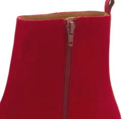 Stiefeletten|Horsch Schuhe Stiefelette in Übergrößen Rot