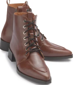 Stiefeletten|Horsch Schuhe Stiefelette in Übergrößen Braun