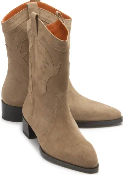 Stiefeletten|Horsch Schuhe Stiefelette in Übergrößen Beige