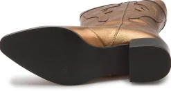 Stiefeletten|Horsch Schuhe Stiefelette in Übergrößen Gold