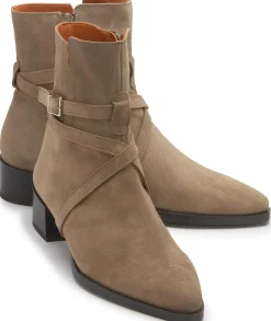 Stiefeletten|Horsch Schuhe Stiefelette in Übergrößen Beige
