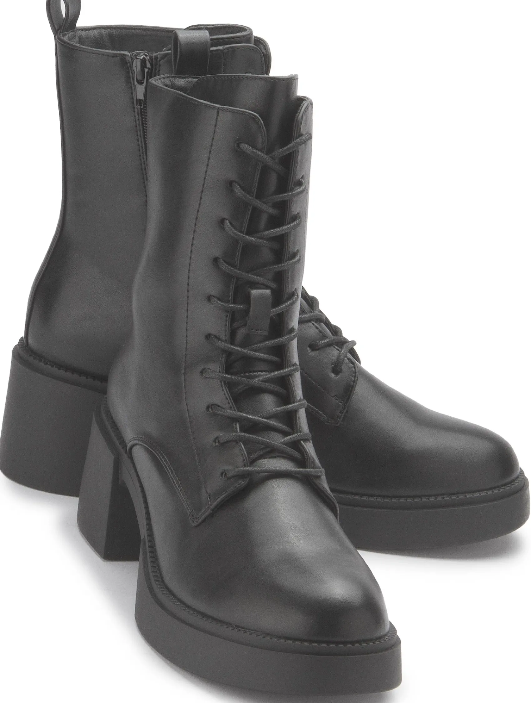 Stiefeletten|Fitters Stiefelette in Übergrößen Schwarz