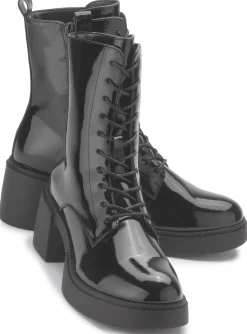 Stiefeletten|Fitters Stiefelette in Übergrößen Schwarz