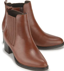 Stiefeletten|Horsch Schuhe Stiefelette in Übergrößen Braun