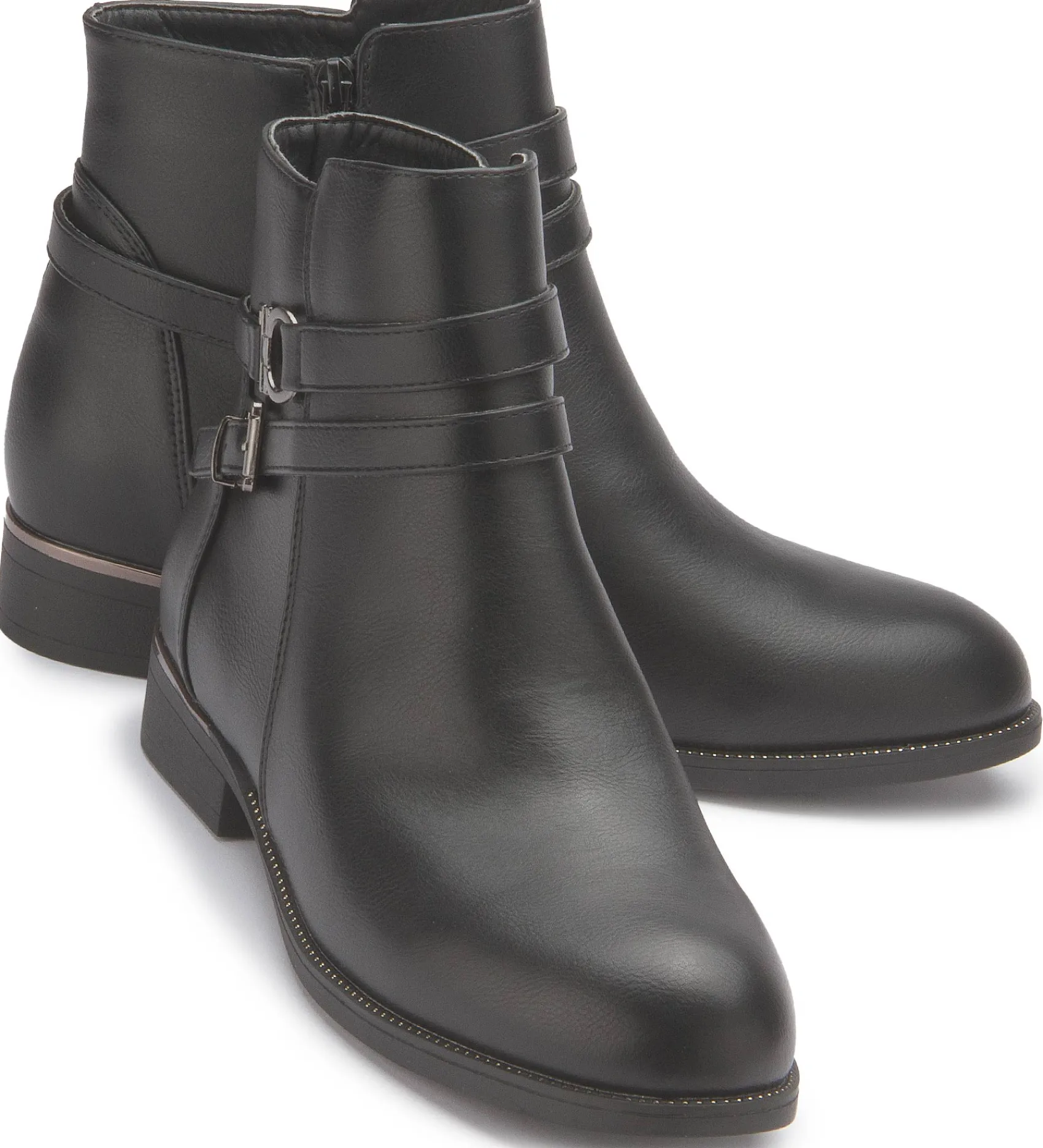Stiefeletten|Fitters Stiefelette in Übergrößen Schwarz