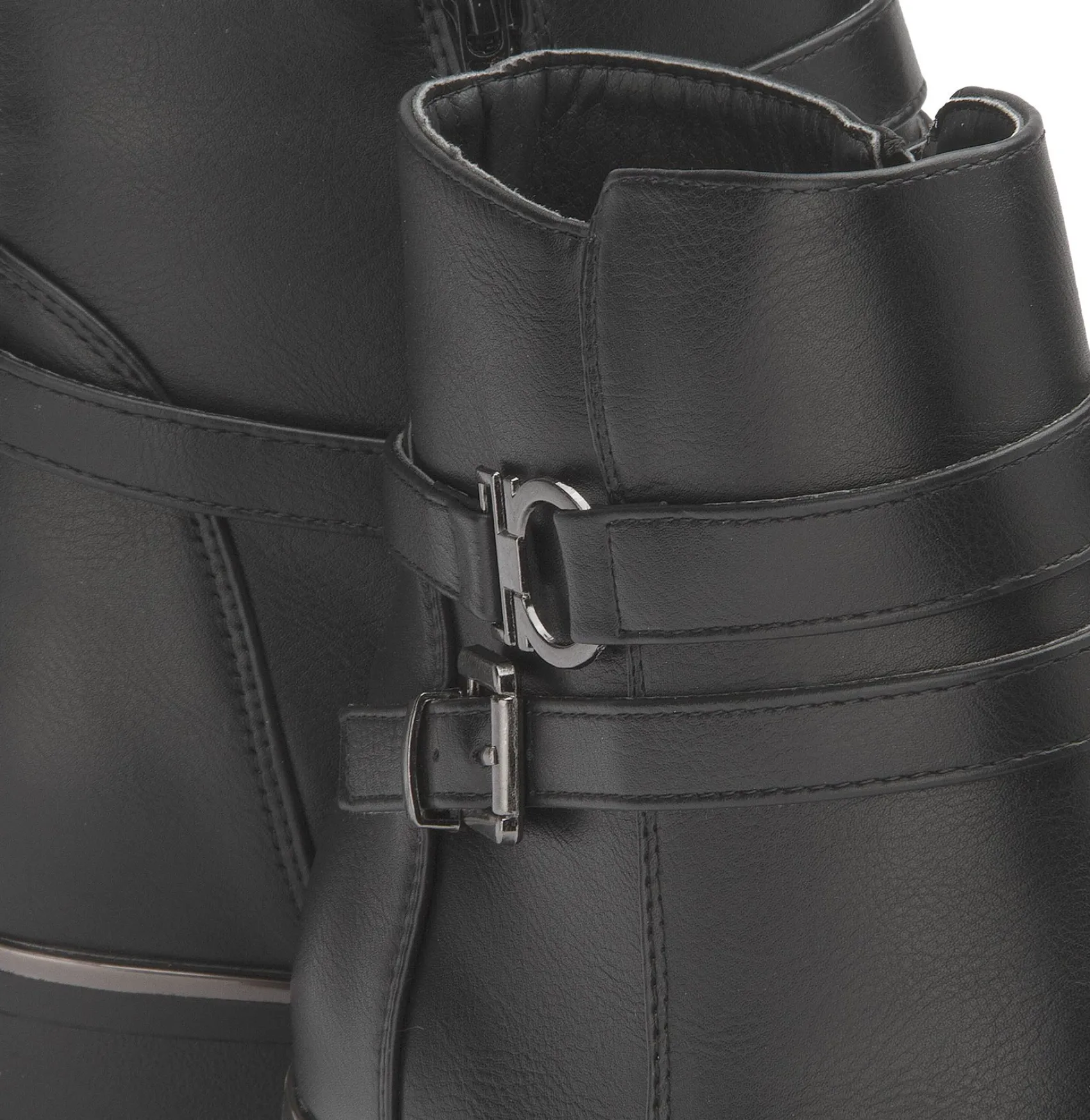 Stiefeletten|Fitters Stiefelette in Übergrößen Schwarz