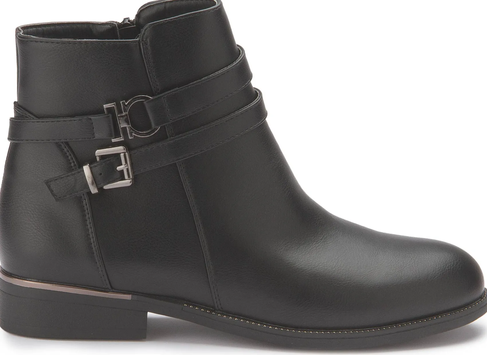 Stiefeletten|Fitters Stiefelette in Übergrößen Schwarz