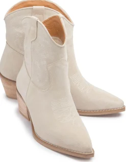 Stiefeletten|Horsch Schuhe Stiefelette in Übergrößen Beige