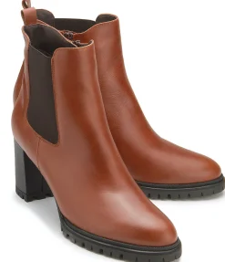Stiefeletten|Horsch Schuhe Stiefelette in Übergrößen Braun