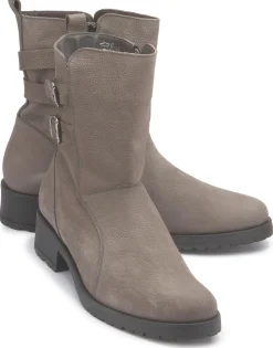 Stiefeletten|Horsch Schuhe Stiefelette in Übergrößen Grau