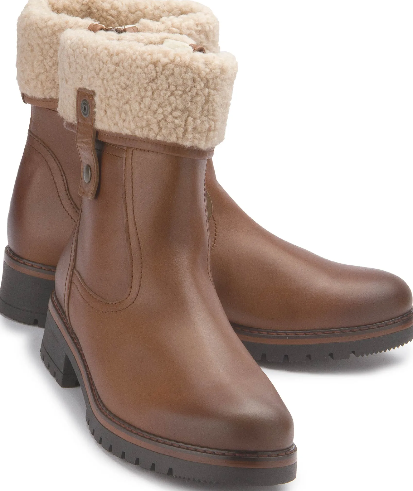 Stiefeletten|Boots|Gabor Stiefelette in Übergrößen Braun
