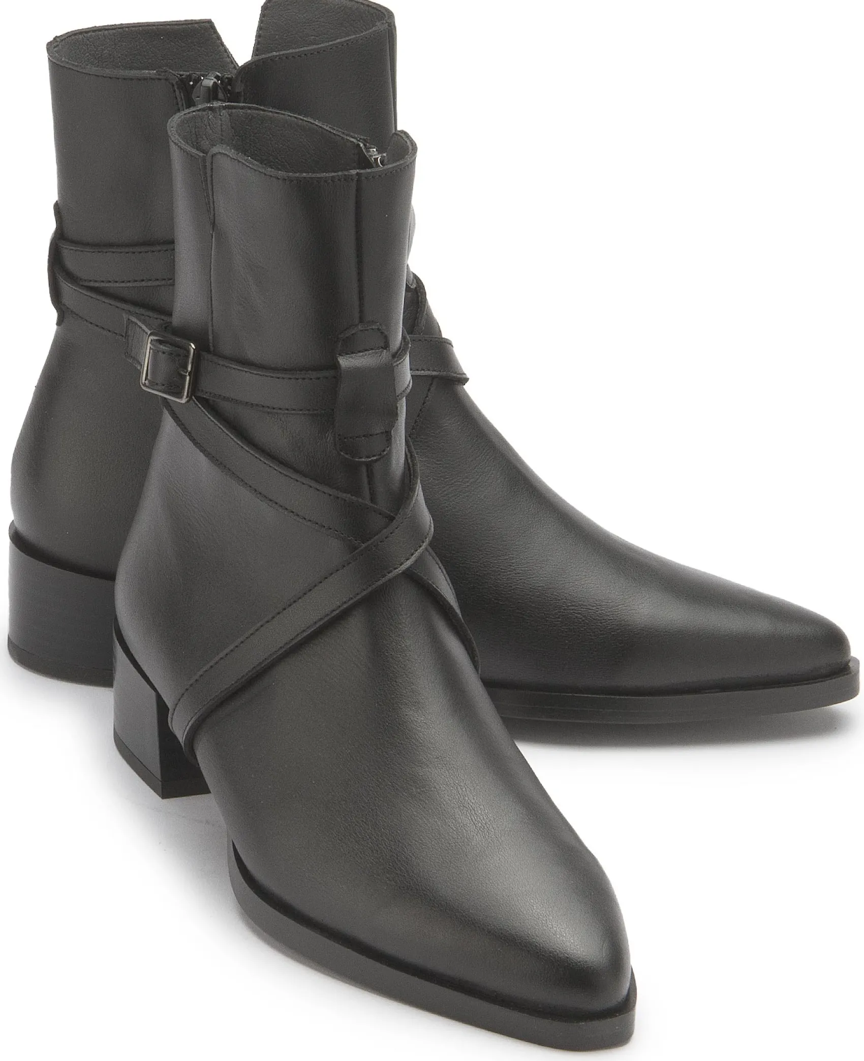 Stiefeletten|Horsch Schuhe Stiefelette in Übergrößen Schwarz