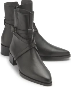 Stiefeletten|Horsch Schuhe Stiefelette in Untergrößen Schwarz