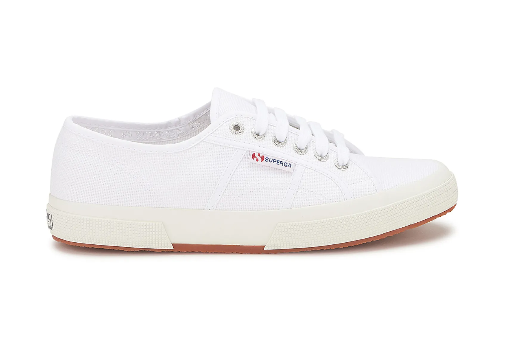 Sneaker|Schnürschuhe|superga Sneaker in Übergrößen Weiß