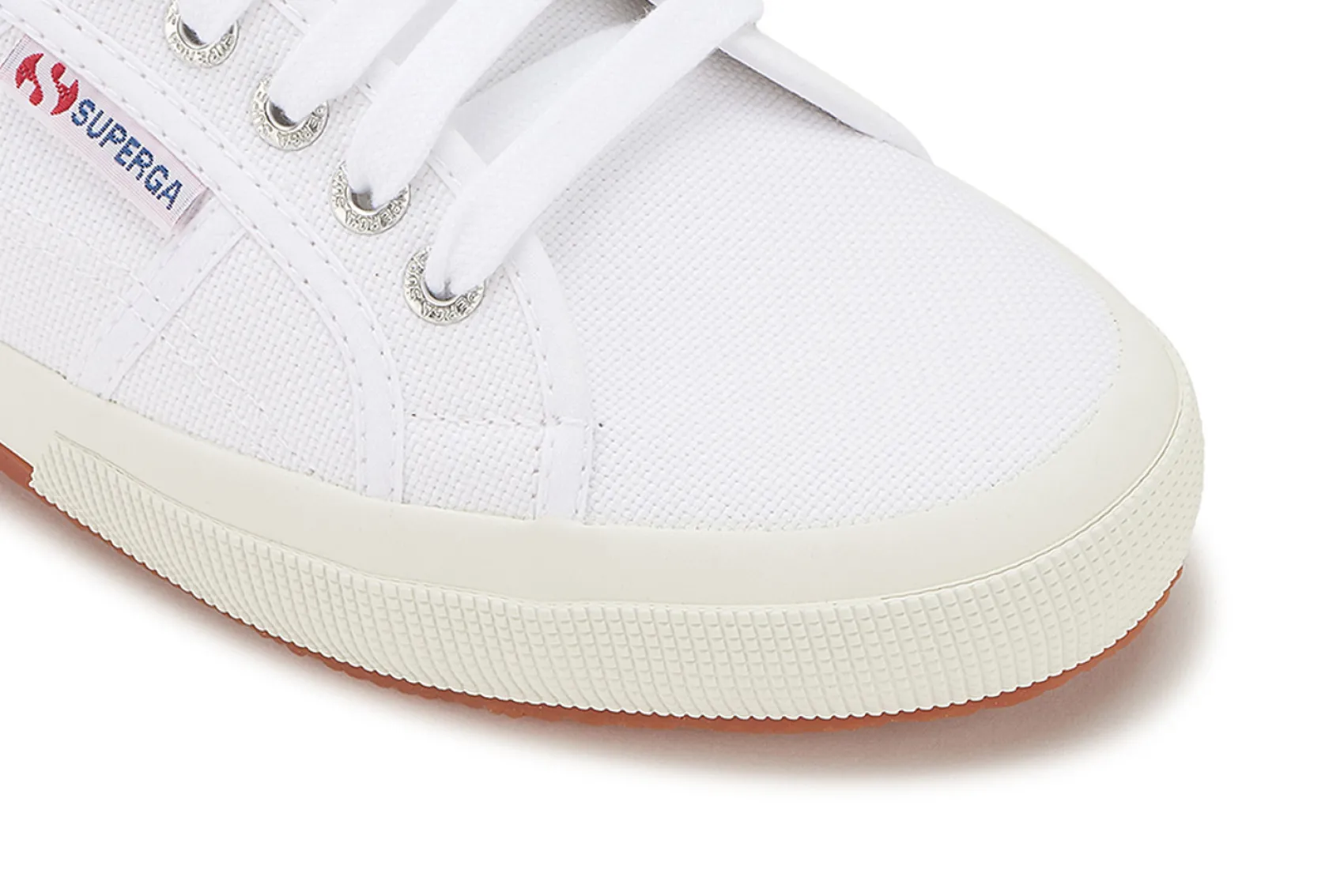 Sneaker|Schnürschuhe|superga Sneaker in Übergrößen Weiß