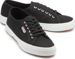 Sneaker|Schnürschuhe|superga Sneaker in Übergrößen Schwarz