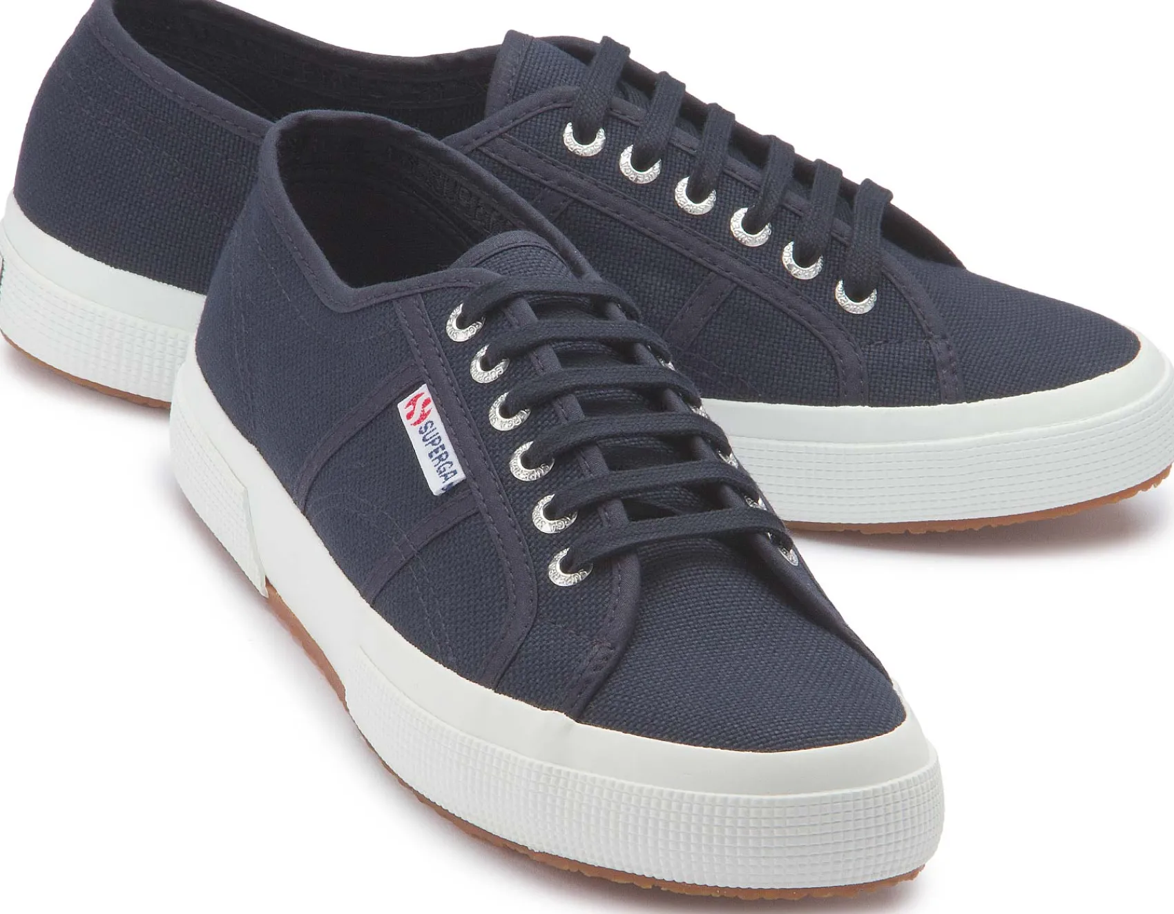 Sneaker|Schnürschuhe|superga Sneaker in Übergrößen Blau
