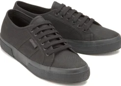 Sneaker|Schnürschuhe|superga Sneaker in Übergrößen Schwarz