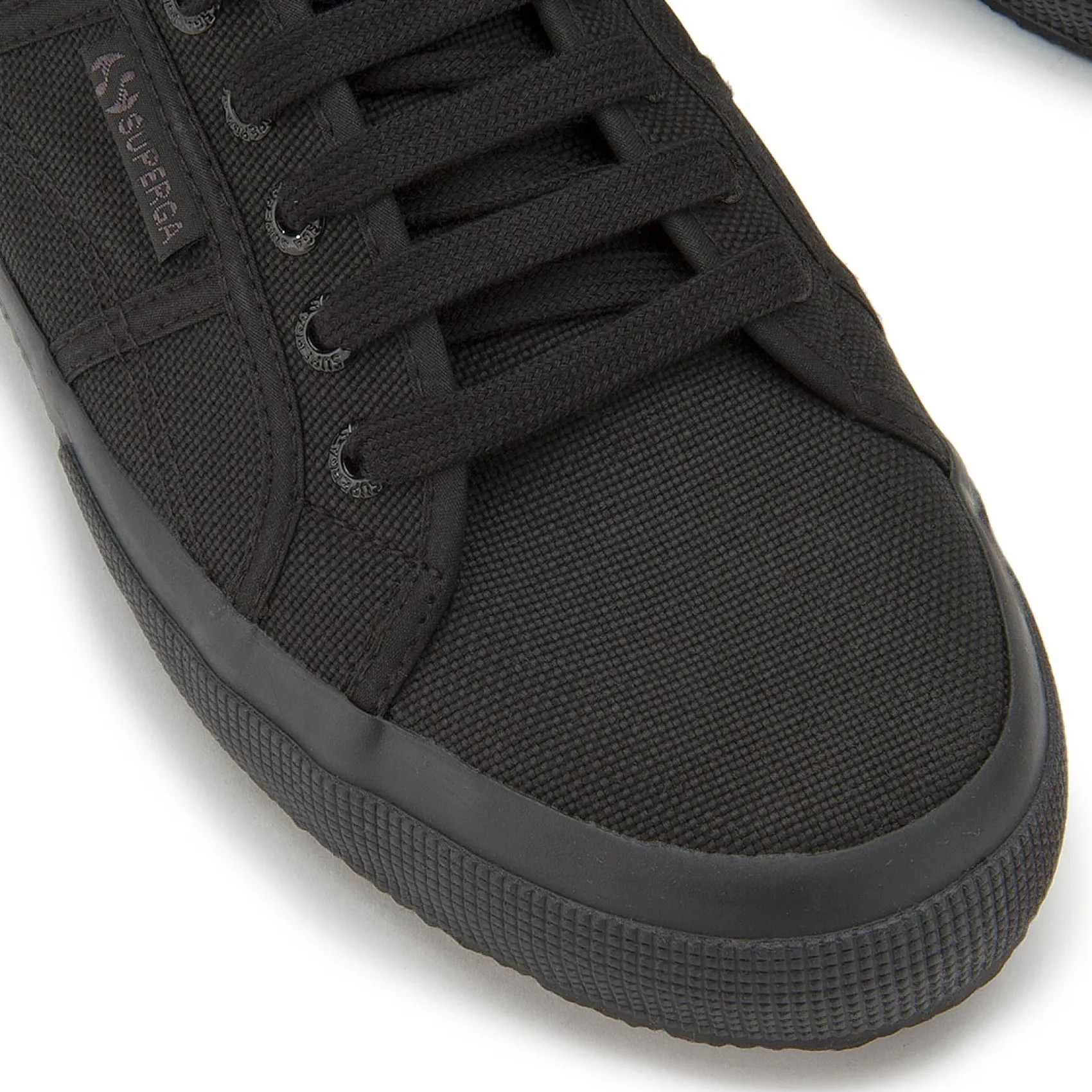 Sneaker|Schnürschuhe|superga Sneaker in Übergrößen Schwarz