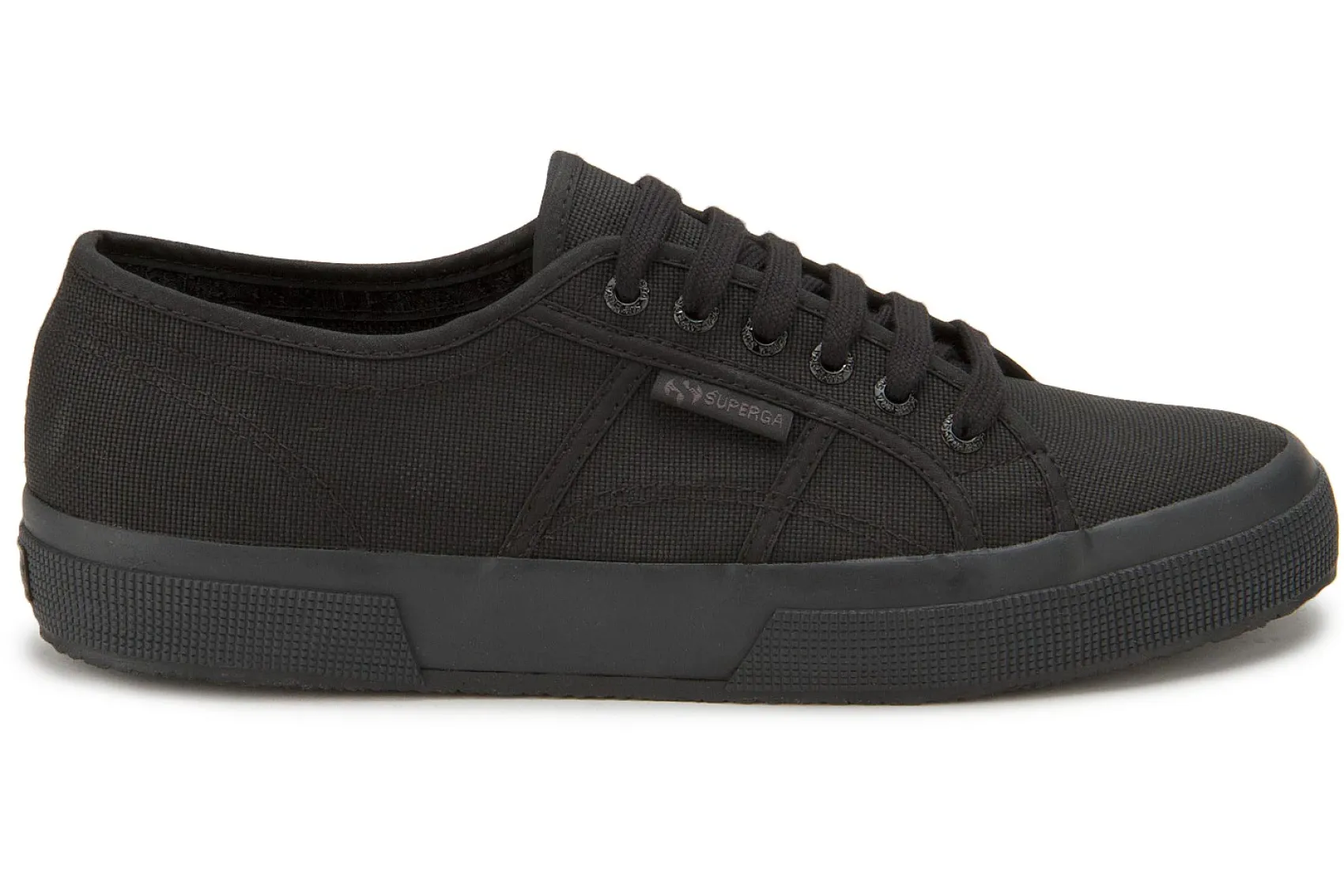 Sneaker|Schnürschuhe|superga Sneaker in Übergrößen Schwarz