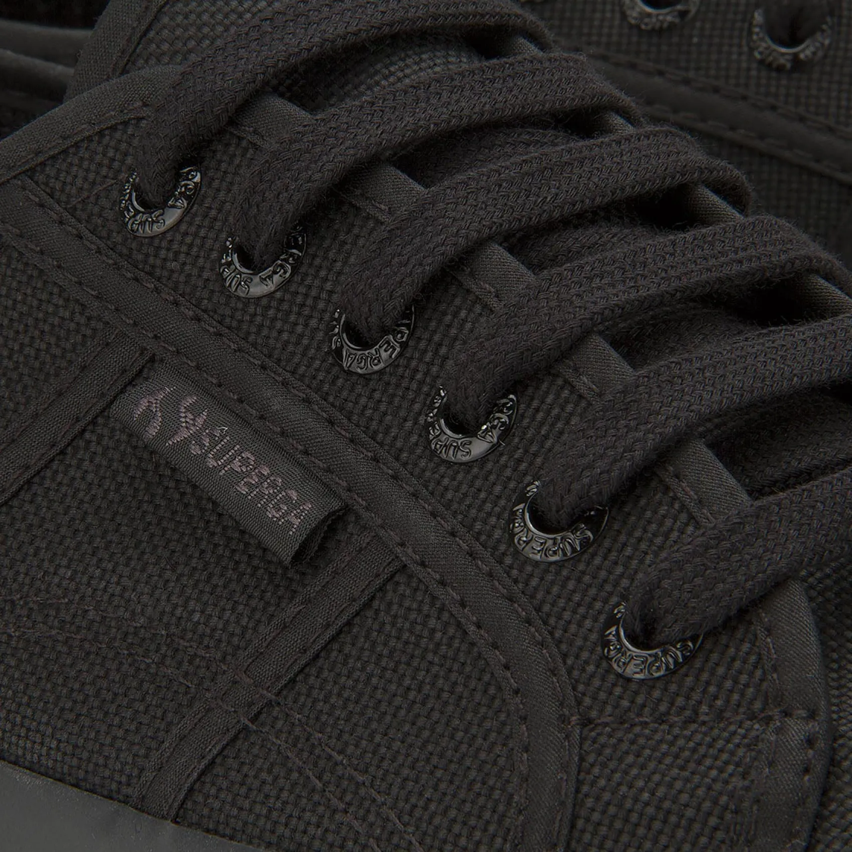 Sneaker|Schnürschuhe|superga Sneaker in Übergrößen Schwarz