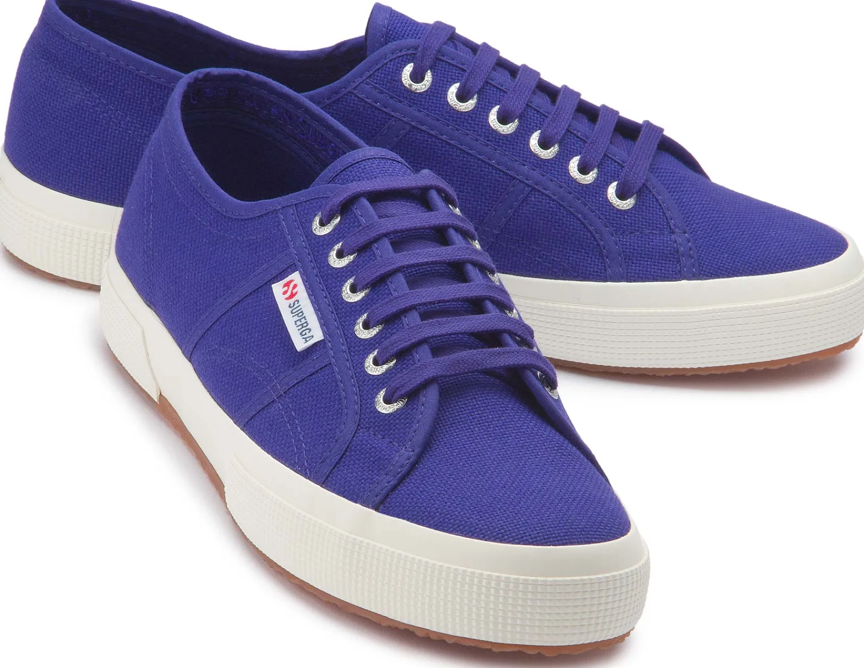Sneaker|Schnürschuhe|superga Sneaker in Übergrößen Blau