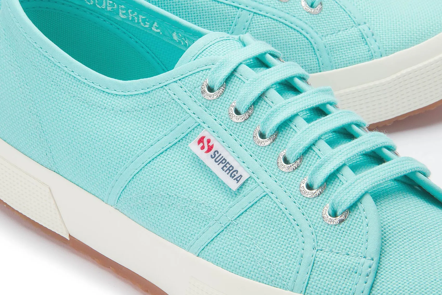 Sneaker|Schnürschuhe|superga Sneaker in Übergrößen Türkis