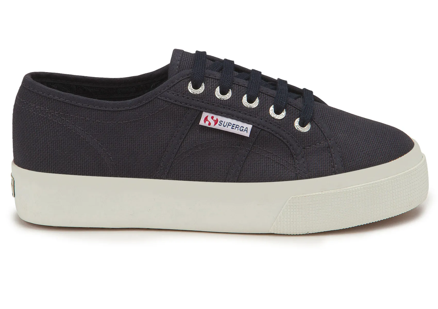 Sneaker|Schnürschuhe|superga Sneaker in Übergrößen Blau