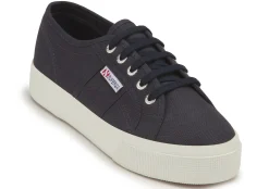 Sneaker|Schnürschuhe|superga Sneaker in Übergrößen Blau
