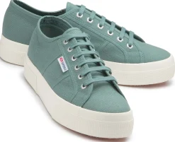 Sneaker|Schnürschuhe|superga Sneaker in Übergrößen Grün