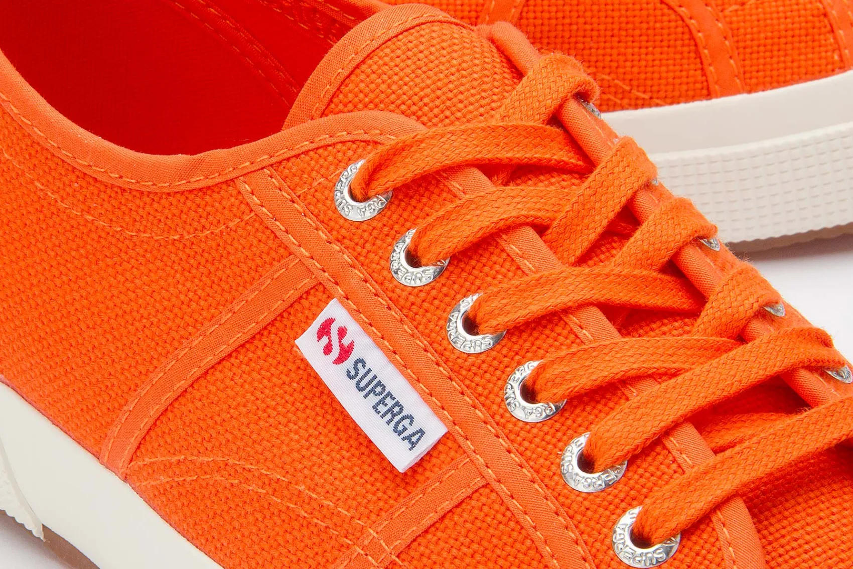 Sneaker|Schnürschuhe|superga Sneaker in Übergrößen Orange
