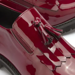 Slipper|Horsch Schuhe Tassel Loafer in Untergrößen Rot
