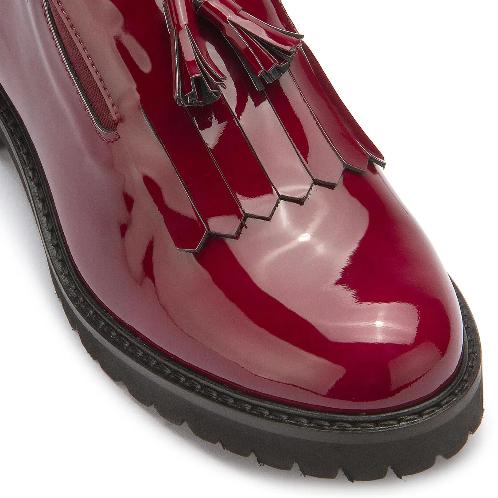 Slipper|Horsch Schuhe Tassel Loafer in Untergrößen Rot