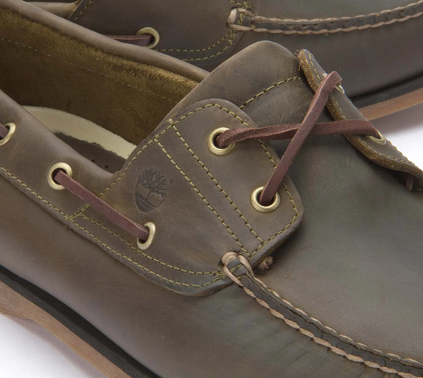 Schnürschuhe|Bootsschuhe|timberland Bootsschuh in Übergrößen Grün