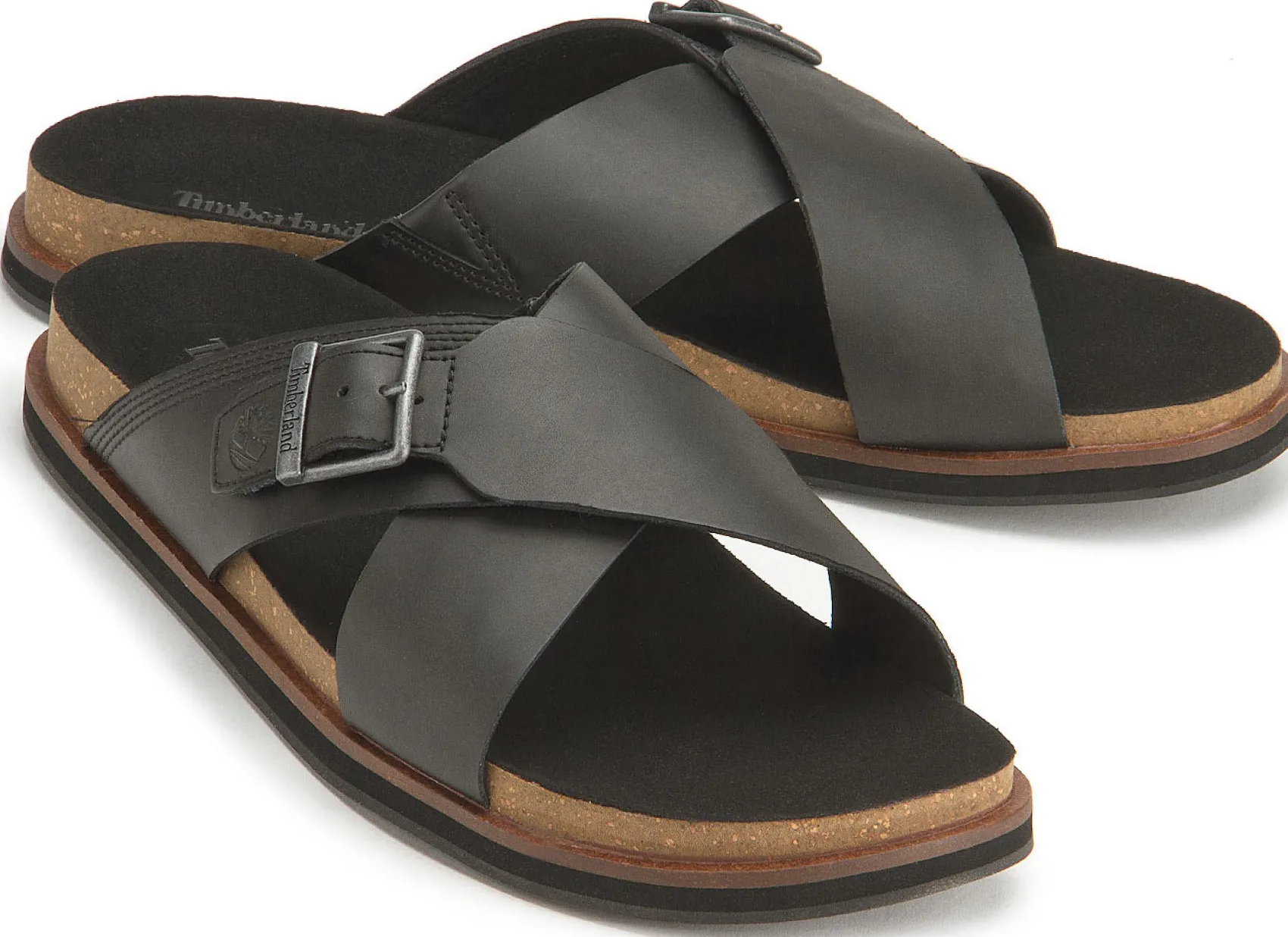 Sandalen|timberland Slide in Übergrößen Schwarz