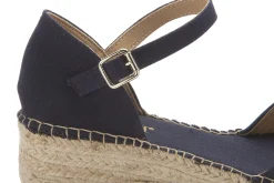 Espadrilles|Sandalen|Horsch Schuhe Wedges in Untergrößen Blau