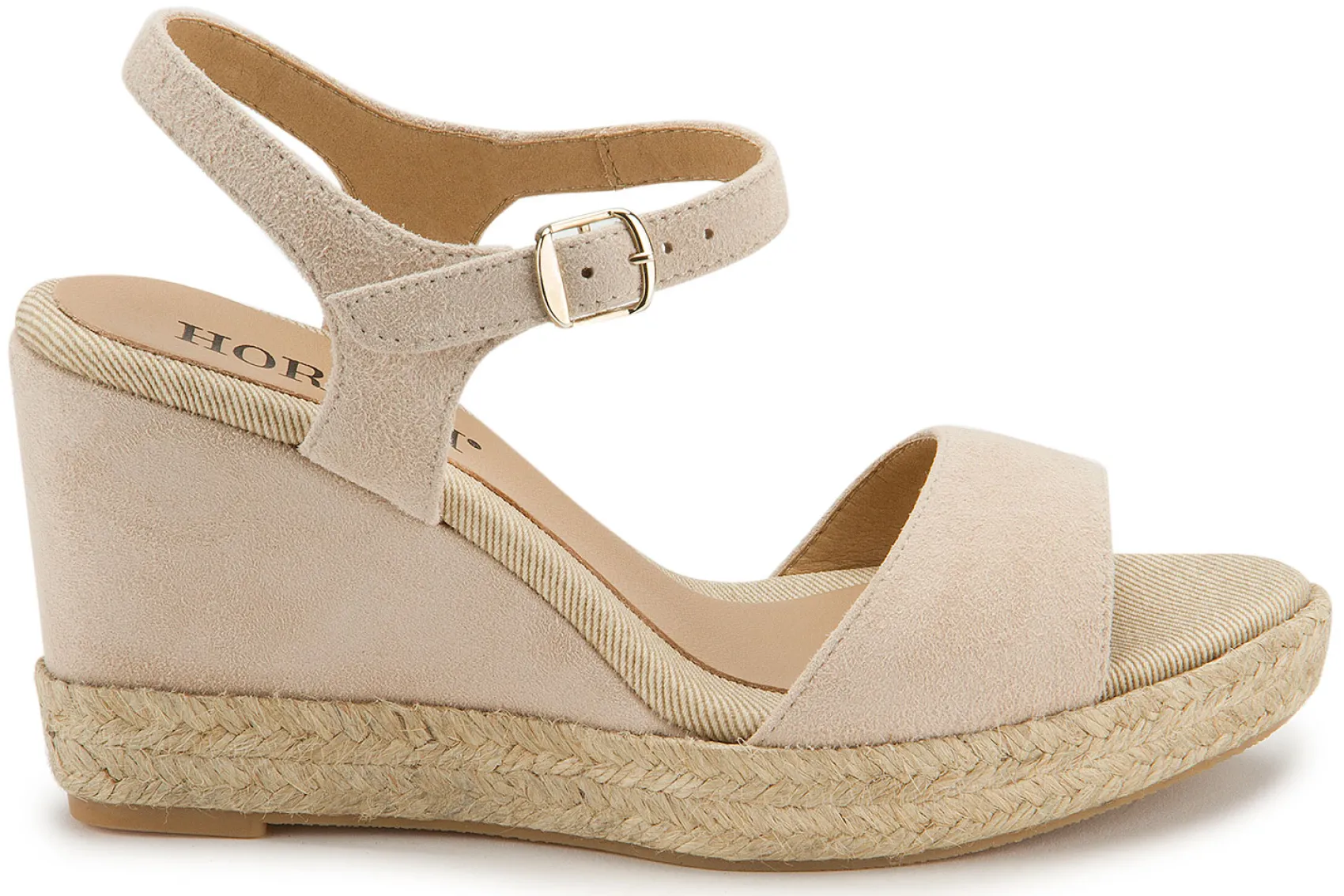 Espadrilles|Sandalen|Horsch Schuhe Wedges in Untergrößen Beige