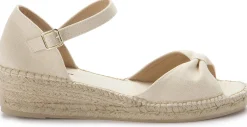 Espadrilles|Sandalen|Horsch Schuhe Wedges in Untergrößen Beige