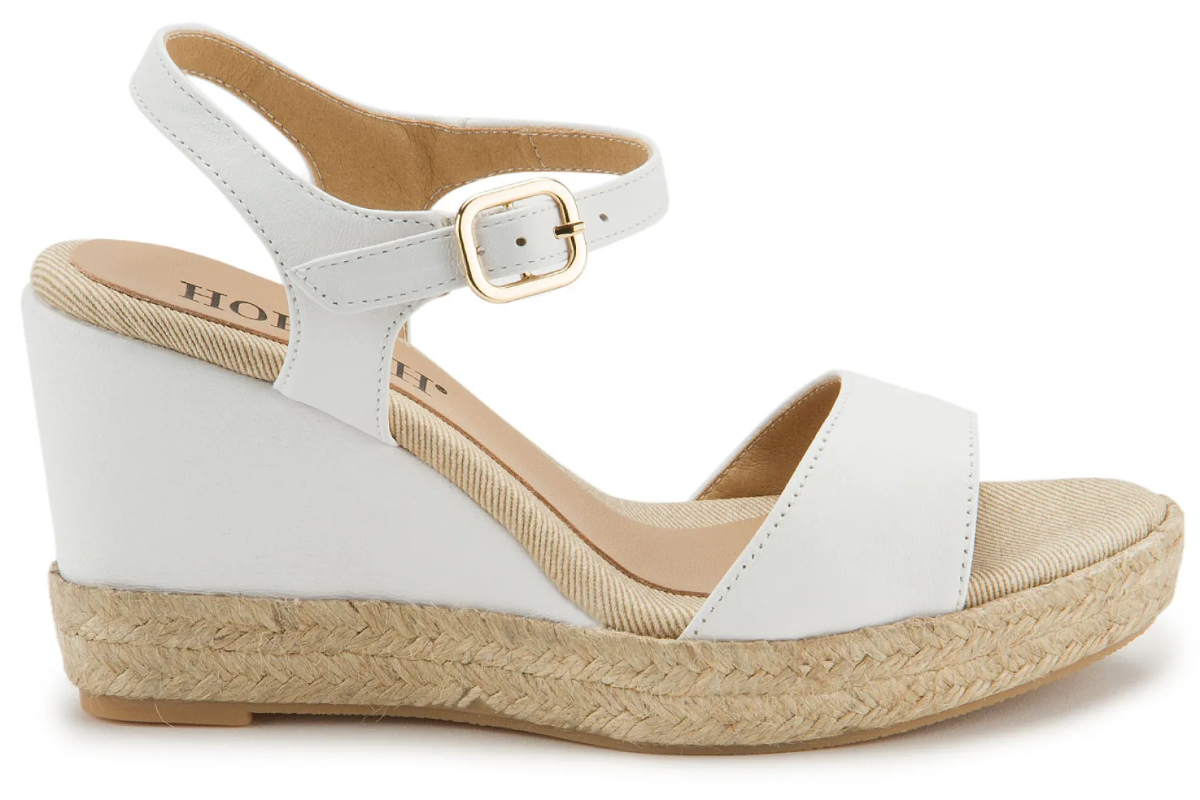 Espadrilles|Sandalen|Horsch Schuhe Wedges in Untergrößen Weiß