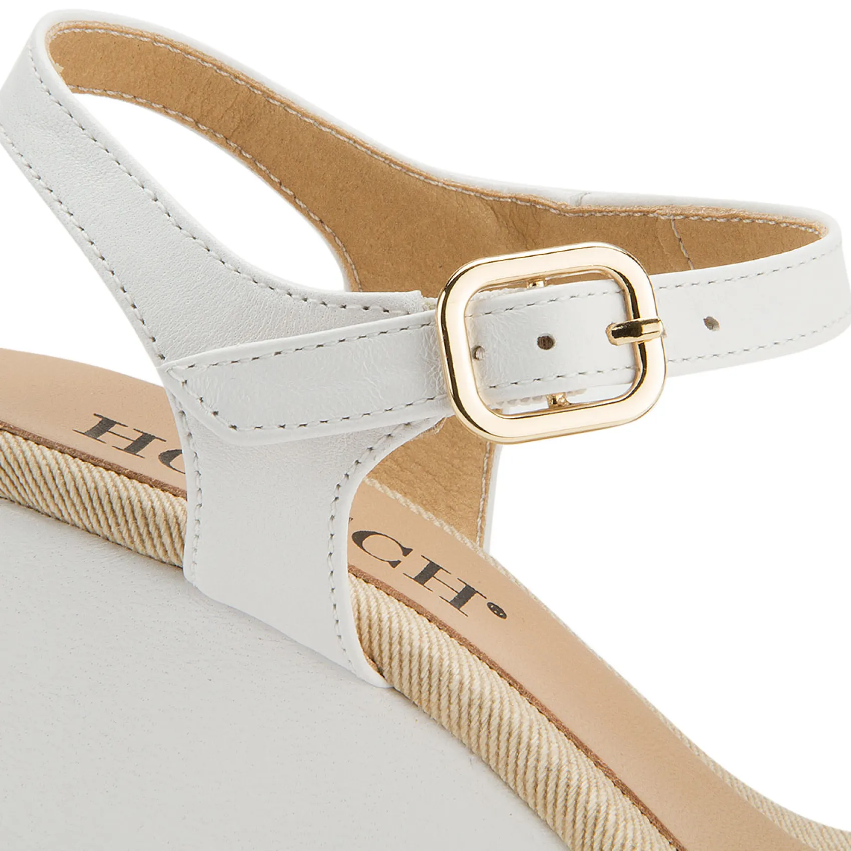 Espadrilles|Sandalen|Horsch Schuhe Wedges in Untergrößen Weiß