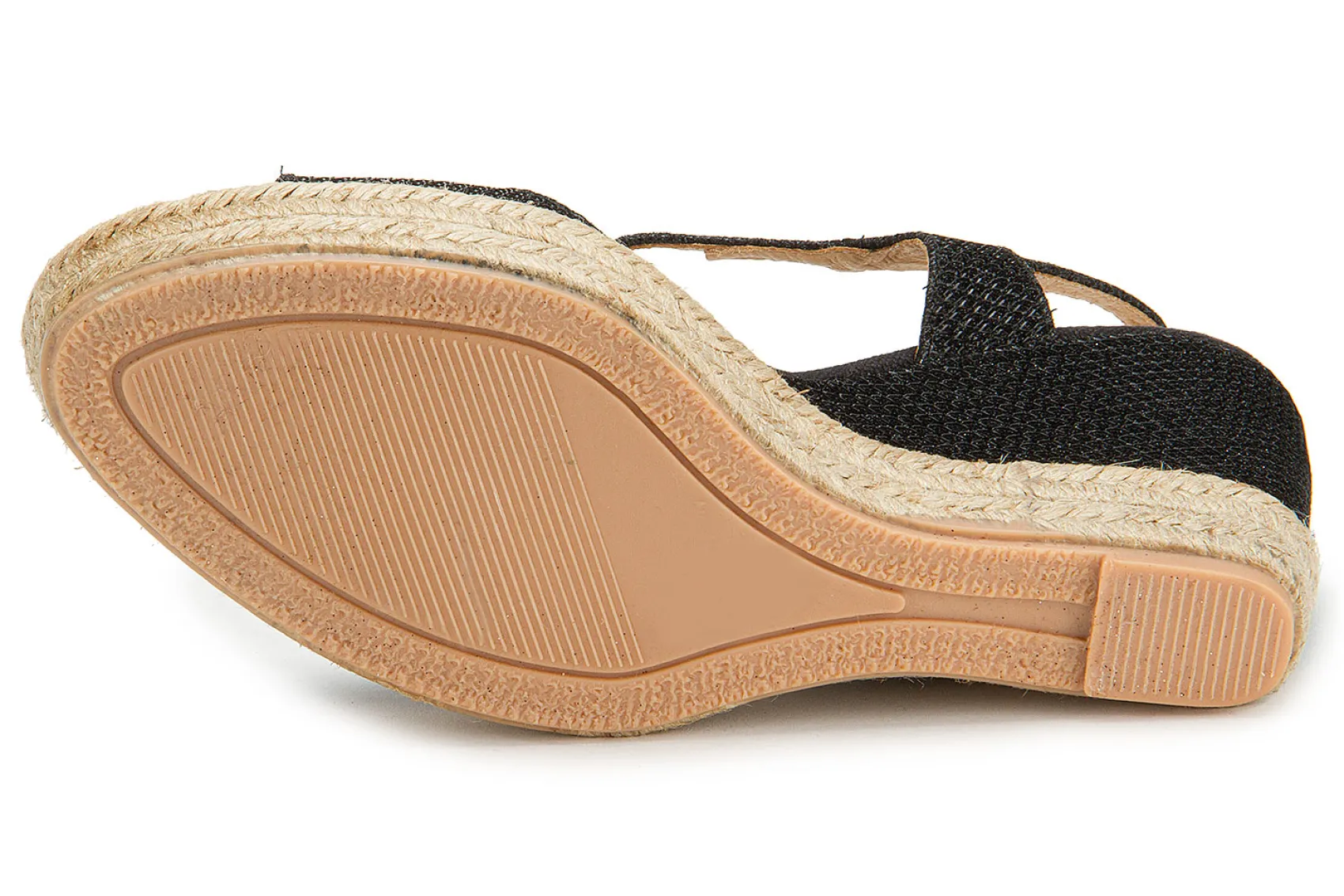 Espadrilles|Sandalen|Horsch Schuhe Wedges in Untergrößen Schwarz