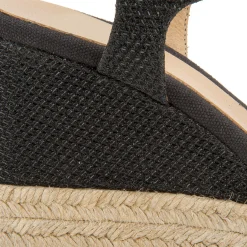 Espadrilles|Sandalen|Horsch Schuhe Wedges in Untergrößen Schwarz