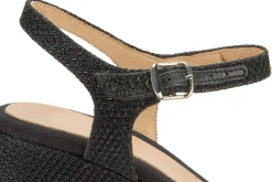 Espadrilles|Sandalen|Horsch Schuhe Wedges in Untergrößen Schwarz