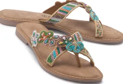 Sandalen|Zehentrenner|Horsch Schuhe Zehentrenner in Übergrößen Multicolor